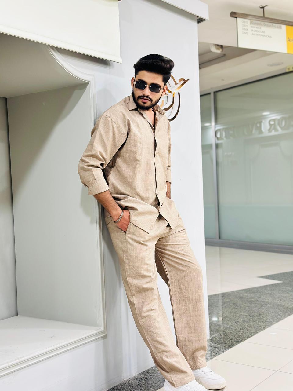 Khadi Shirt & Pants Set